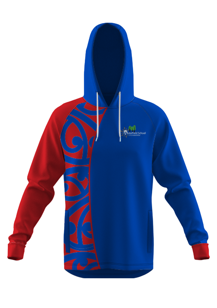 Wakefield School Hoodie Pullover Royal/Red (Year 7 and 8 only )